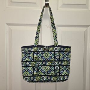 Vera Bradley Small Tote/Shoulder Bag, Daisy Daisy, EUC